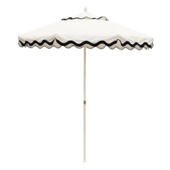 Market Umbrella White Scallop